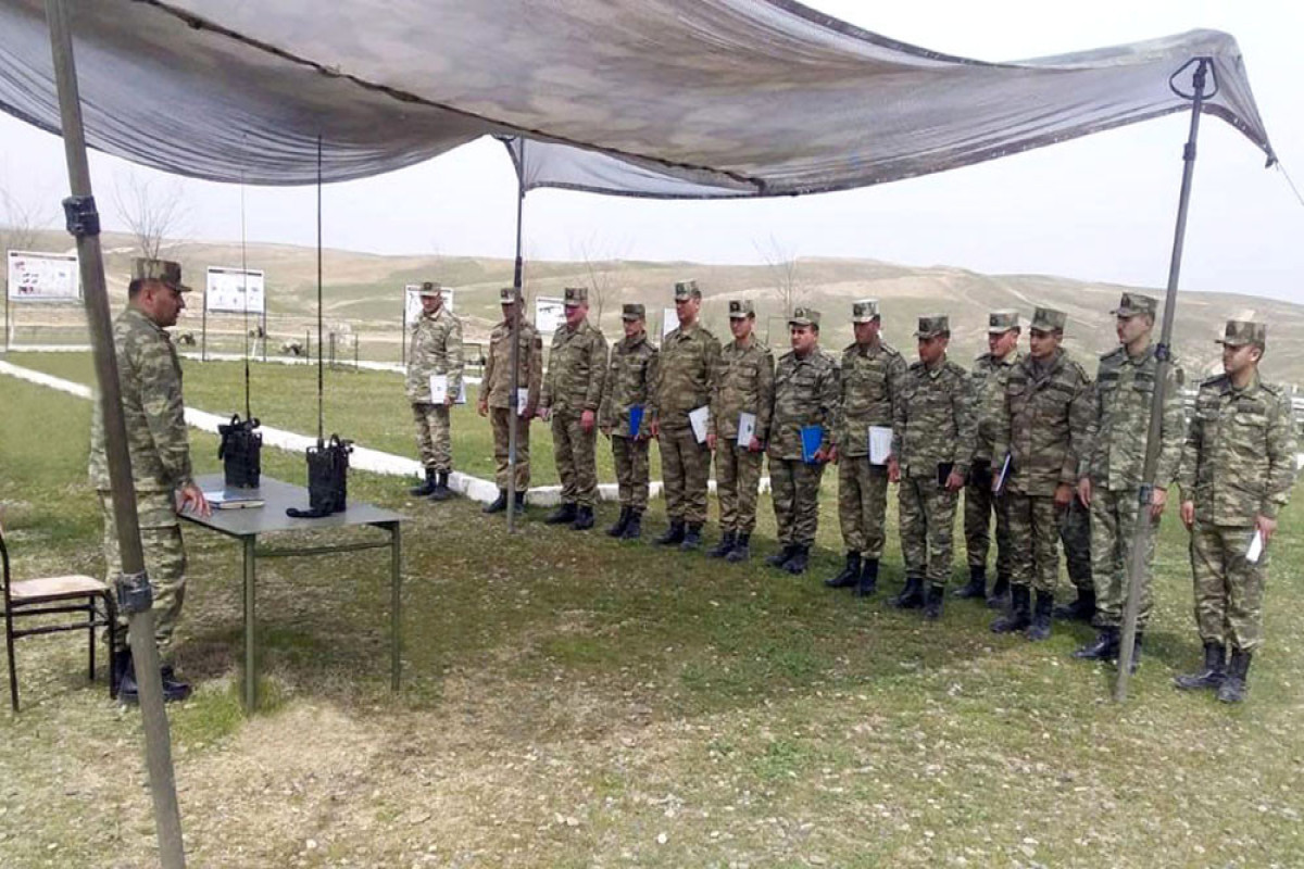 Проведены занятия в азербайджанской армии