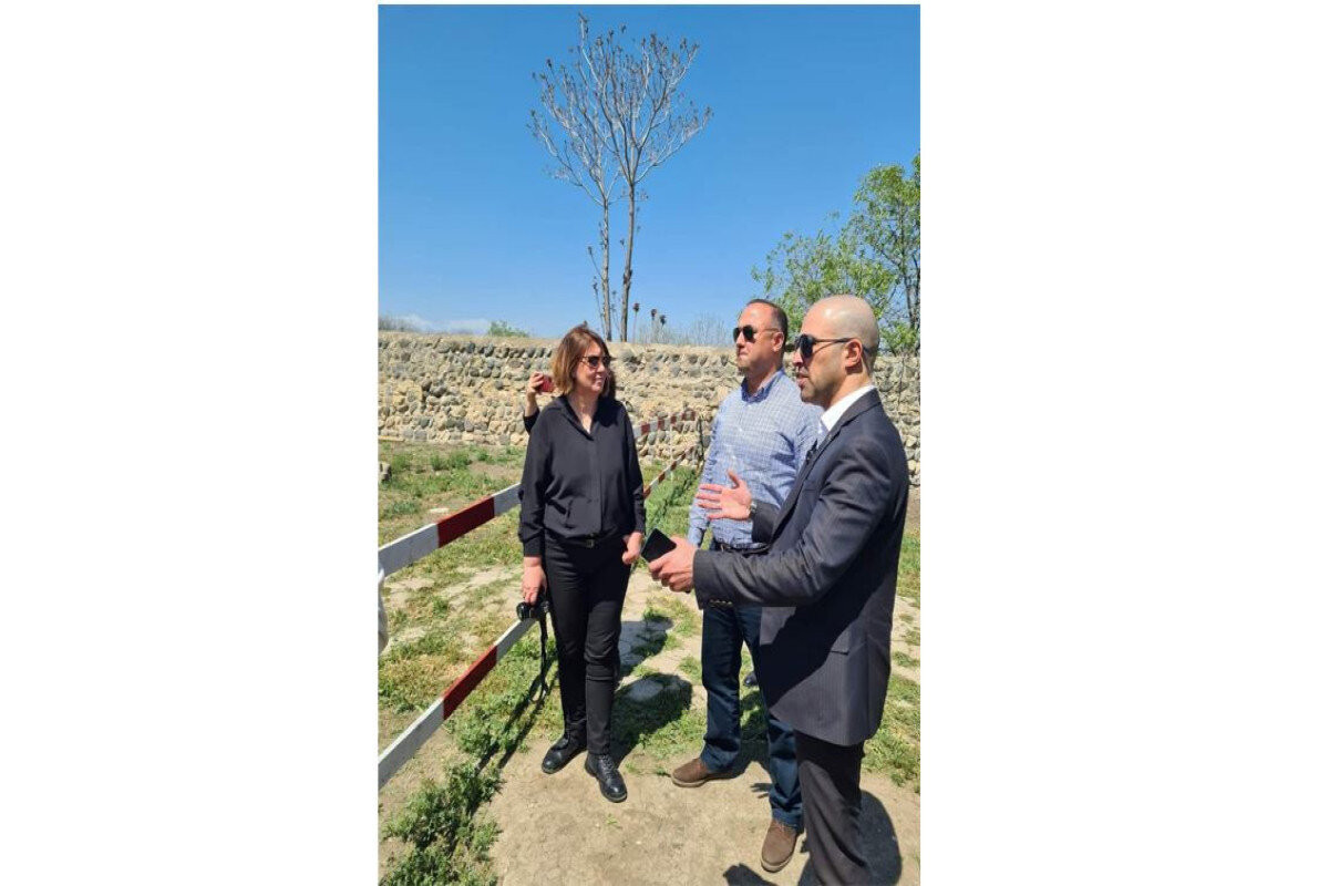 Zeynab Gul Unal, Vice President of ICOMOS, and Araz Imanov,  Senior Adviser to the Special Representative of the President of the Republic of Azerbaijan in the liberated territories of the Karabakh Economic Region