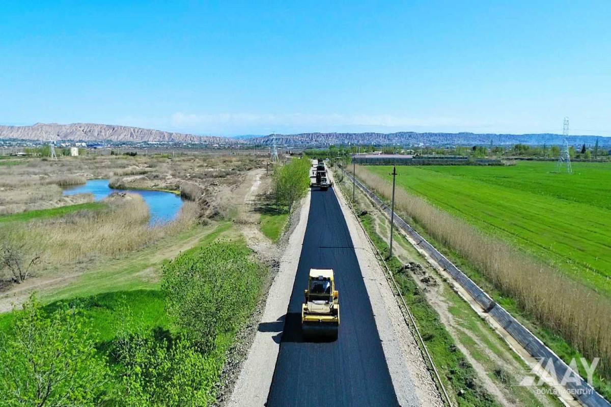 Yevlaxda Tanrıqulular kənd yolu əsaslı təmir olunur - FOTO  - VİDEO 