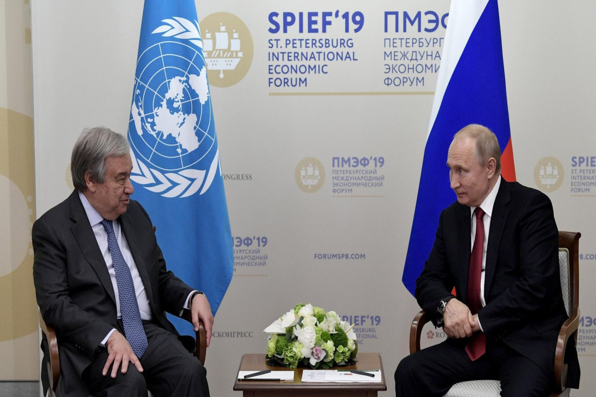 Кремль анонсировал встречу Путина с Гутеррешем