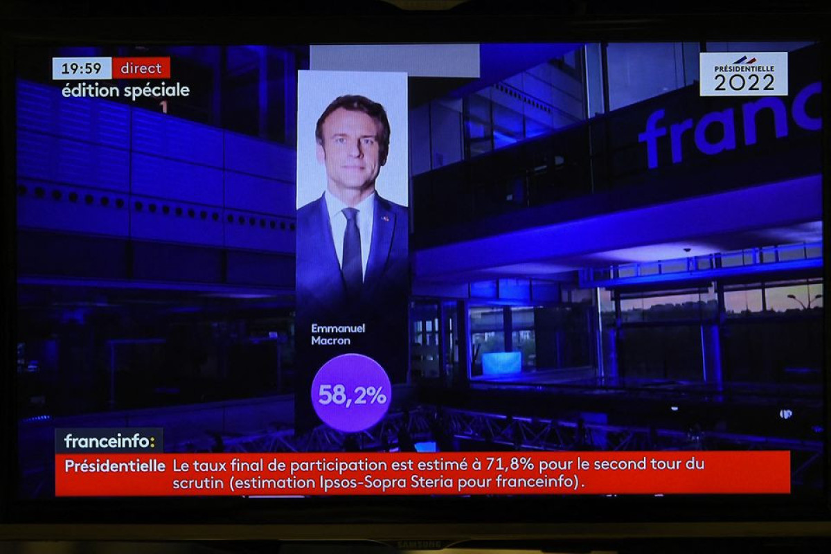 France's Macron beats Le Pen to win second term-PHOTO 