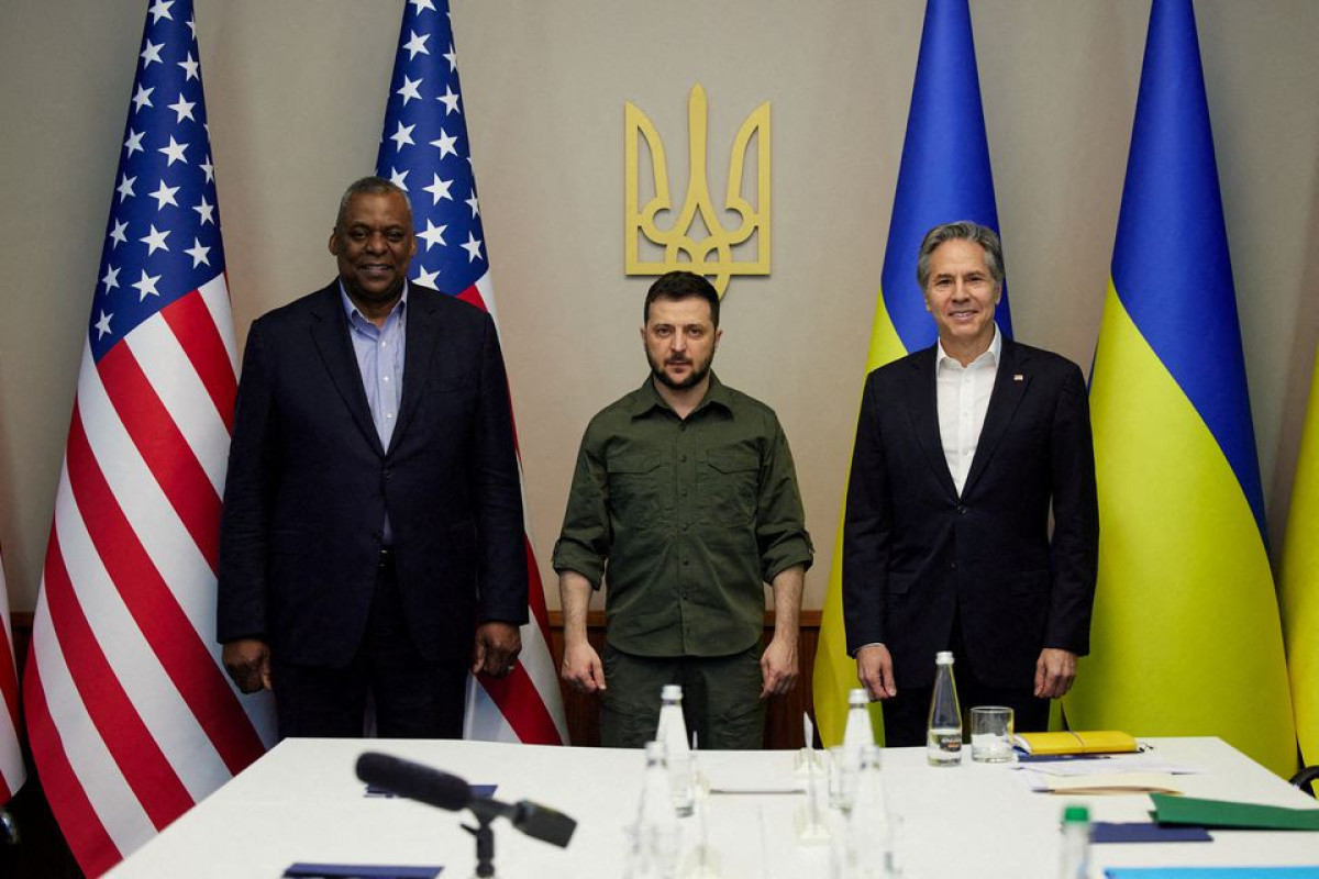 Volodymyr Zelensky, Ukrainian President,  Antony Blinken, U.S. Secretary of State and  Lloyd Austin, US Defense Secretary