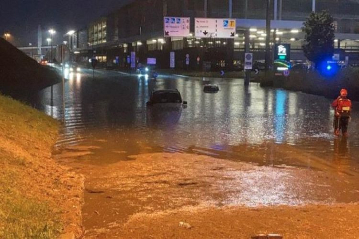 Milan flooded