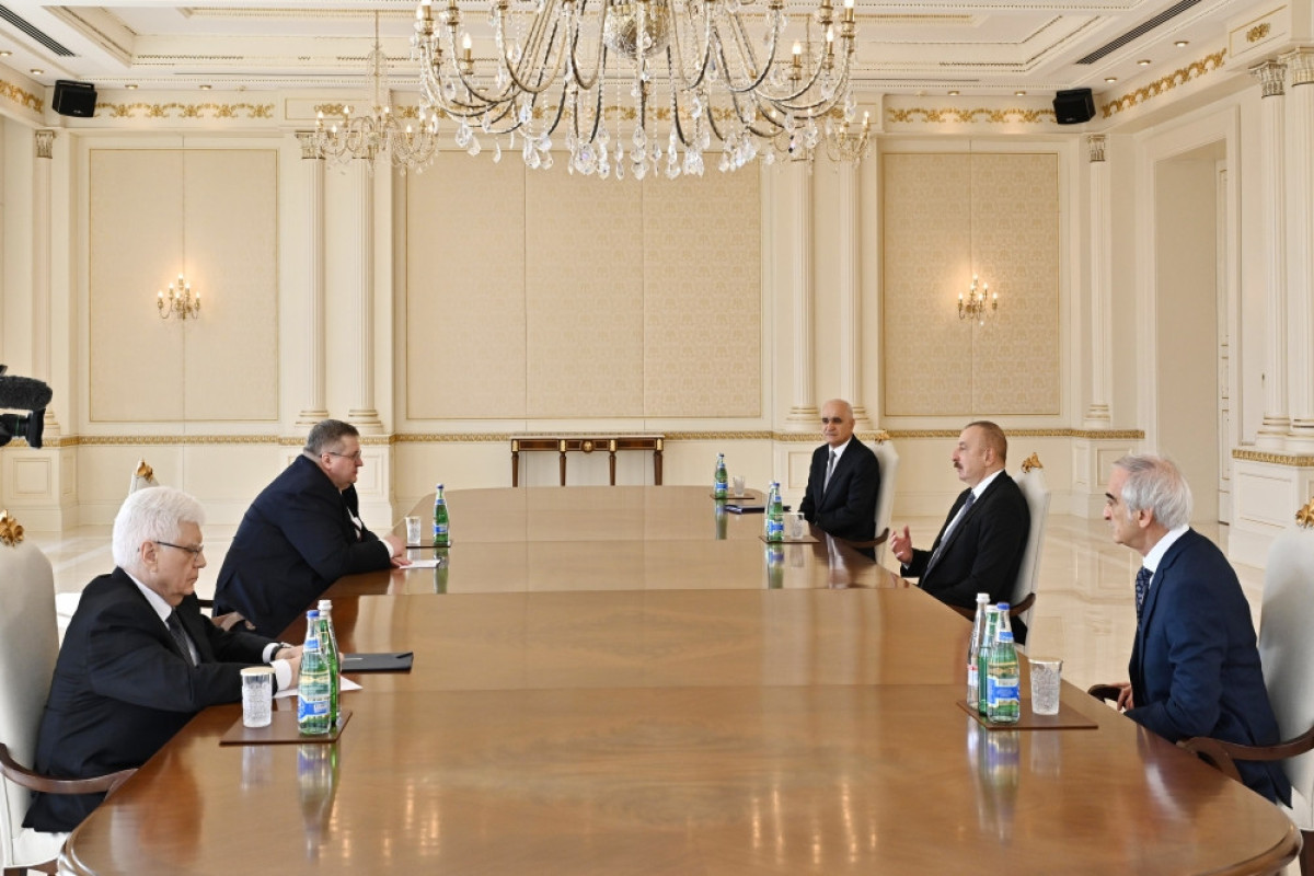 Встреча Президента Ильхама Алиева с Алексеем Оверчуком