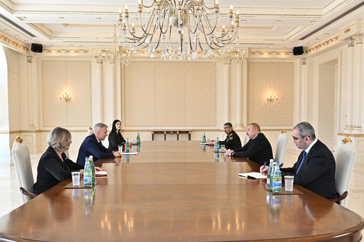 Президент Ильхам Алиев принял заместителя премьер-министра Латвии