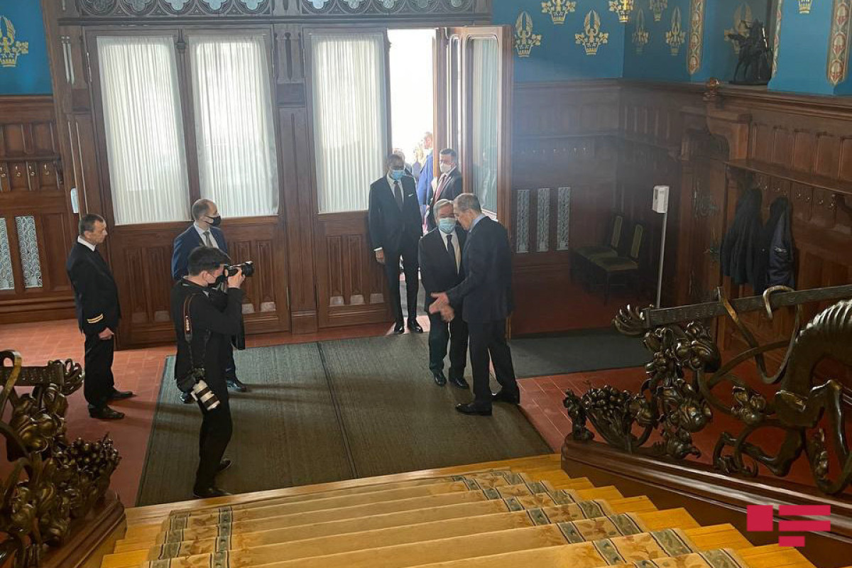Встреча главы МИД РФ Сергея Лаврова и генсека ООН Антониу Гутерриша