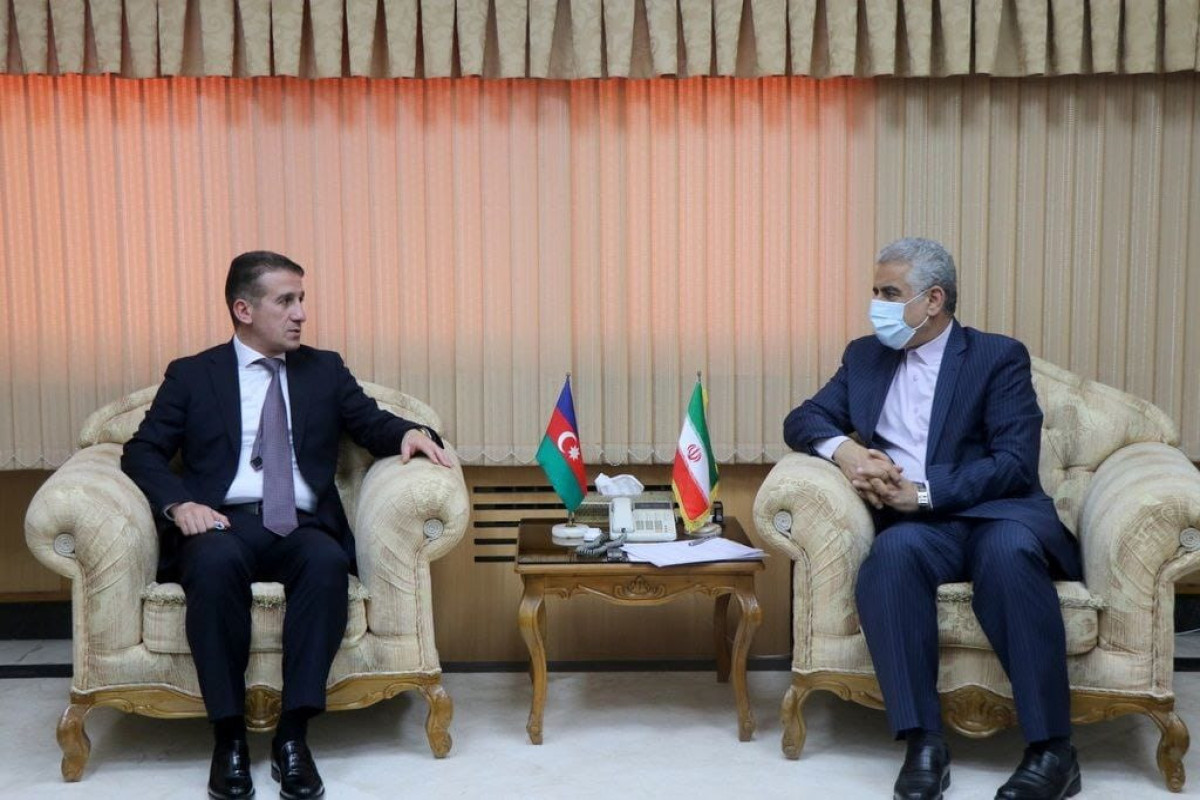 Ali Alizada, Azerbaijani Ambassador to Iran and Asadullah Abbas, the mayor of Iran