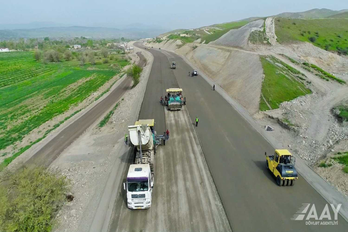 Строительство дороги Худаферин-Губадлы-Лачин идет быстрыми темпами