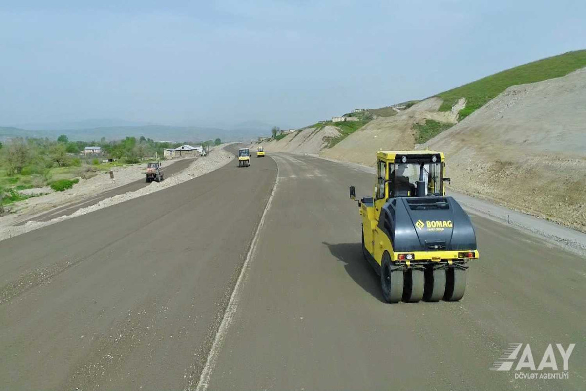 Строительство дороги Худаферин-Губадлы-Лачин идет быстрыми темпами