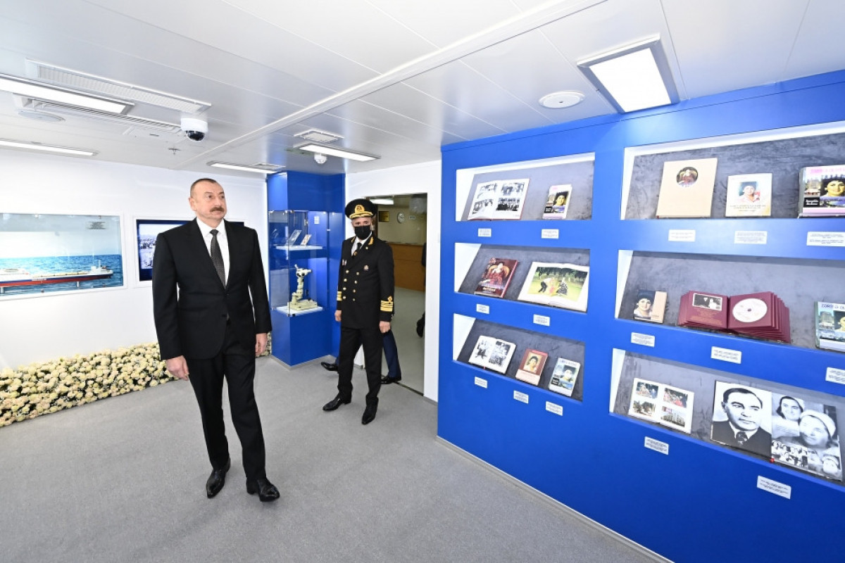 President Ilham Aliyev attended ceremony to launch “Zarifa Aliyeva” ferry boat-UPDATED 