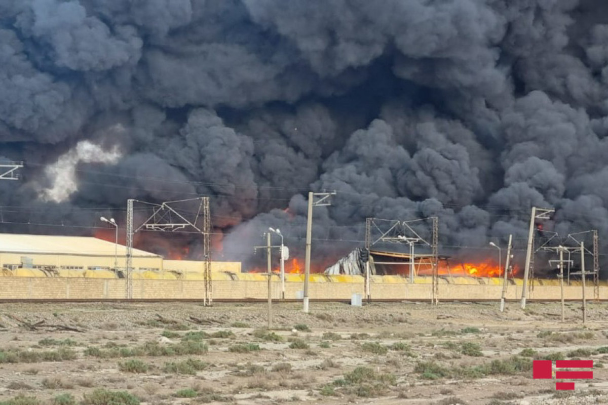 Пожар в промпарке «Азерсун»
