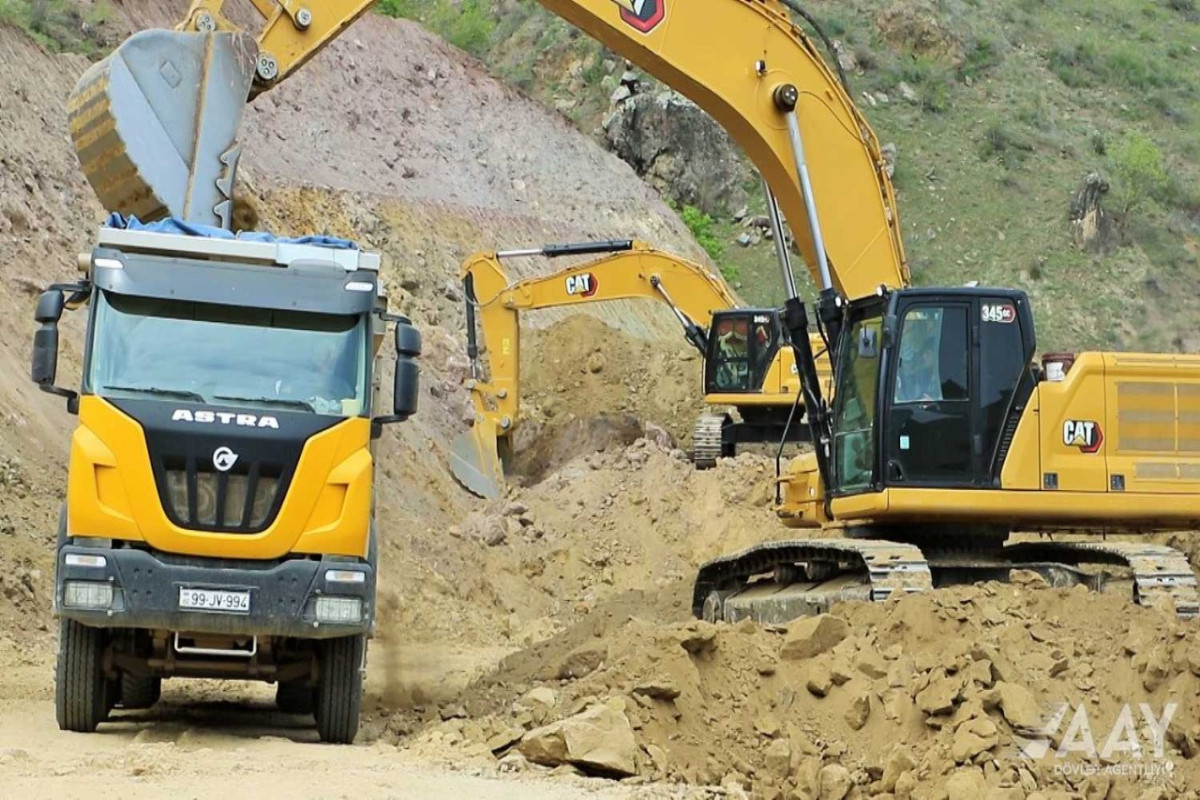 Construction of Gubadli-Eyvazli road is underway-PHOTO 