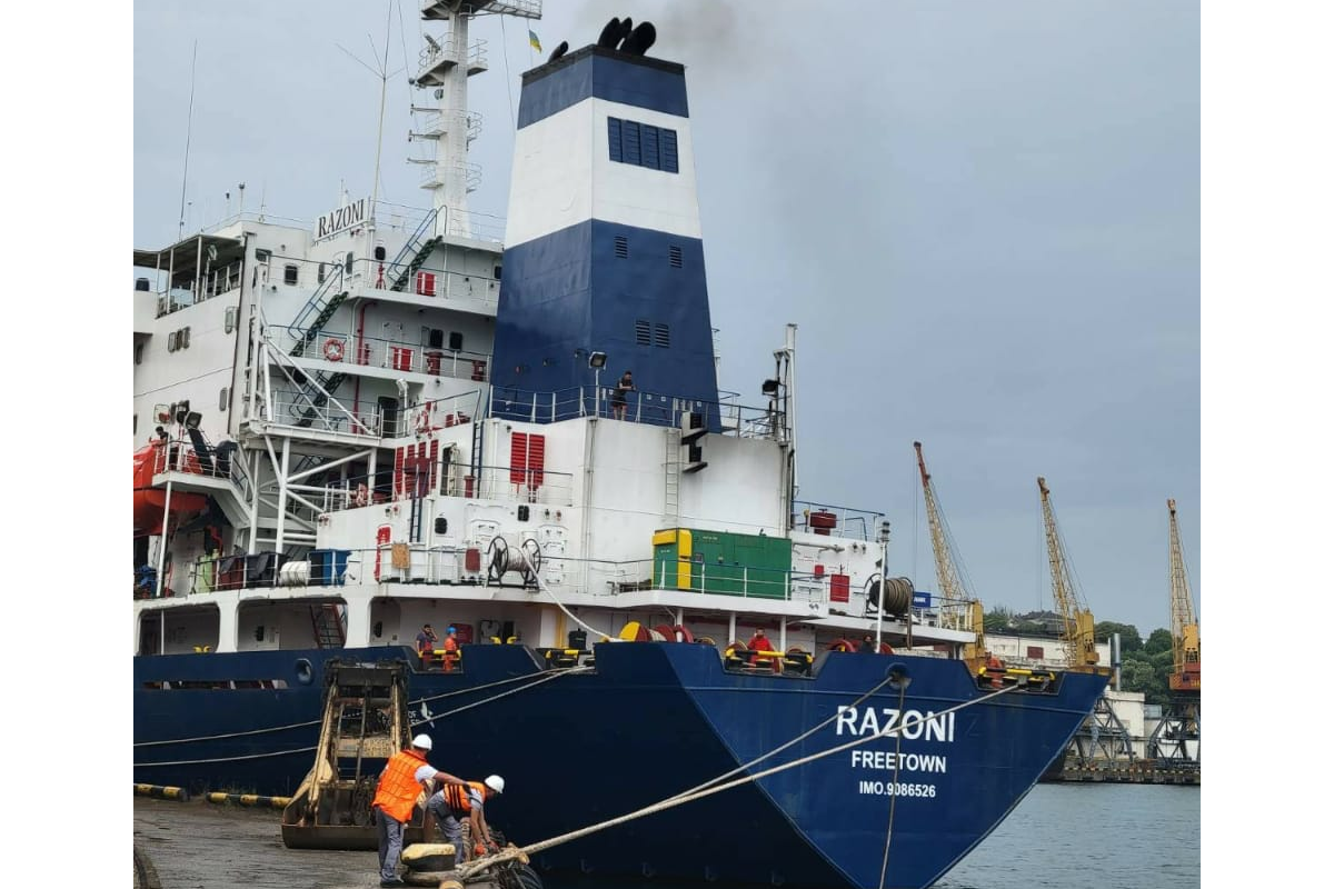 Ukrayna taxılını daşıyan ilk gəmi Odessa limanını tərk edib - YENİLƏNİB 