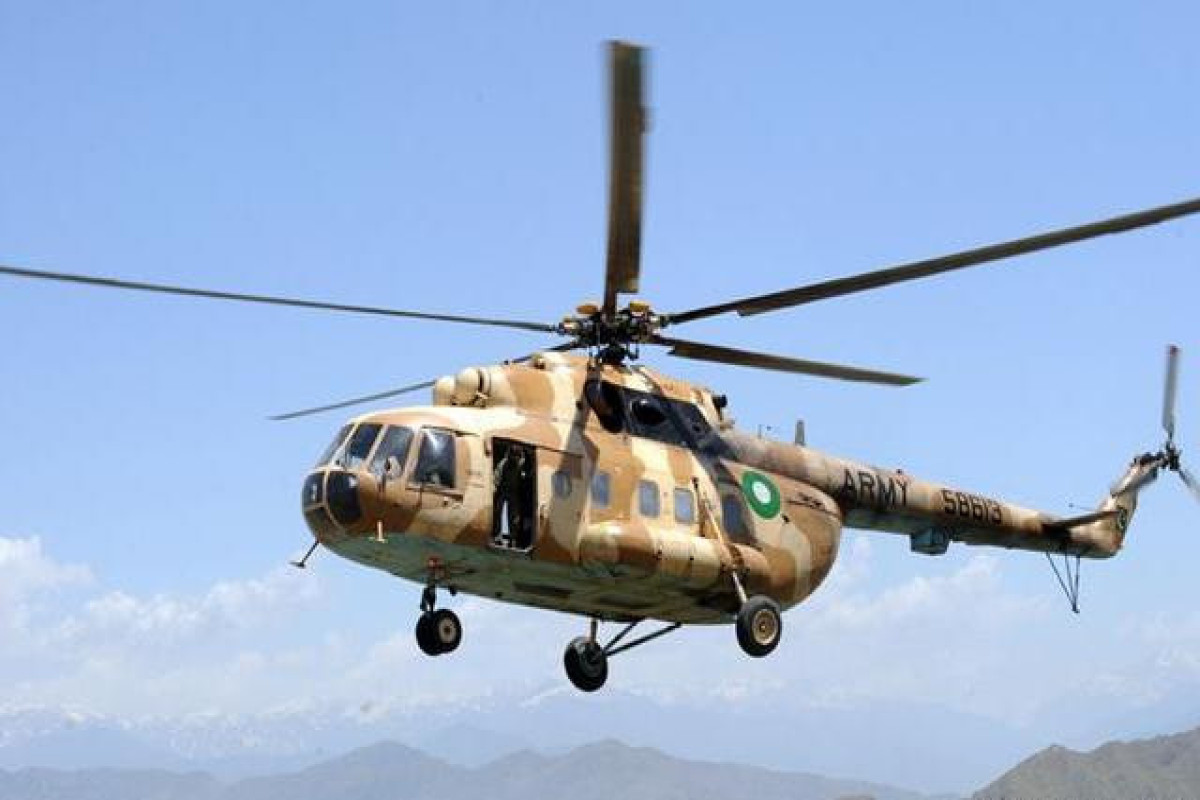 Pakistanda daşqında xilasetmə əməliyyatlarında iştirak edən helikopterlə əlaqə itib
