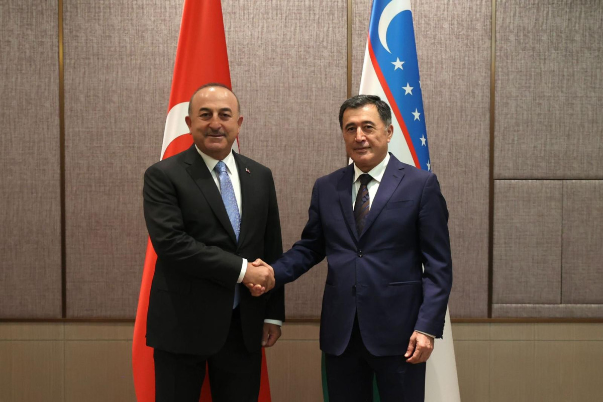 Turkish FM meets with Uzbek counterpart