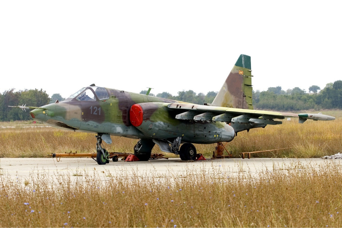 Ukraine received four Su-25 jet aircraft from North Macedonia