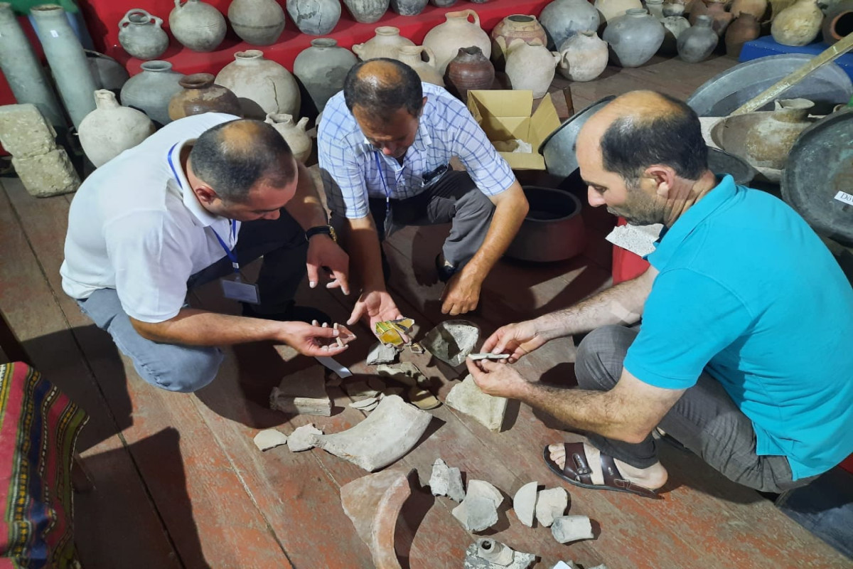 Ancient and medieval jug remains and pieces of pottery found in Aghdam-PHOTO 