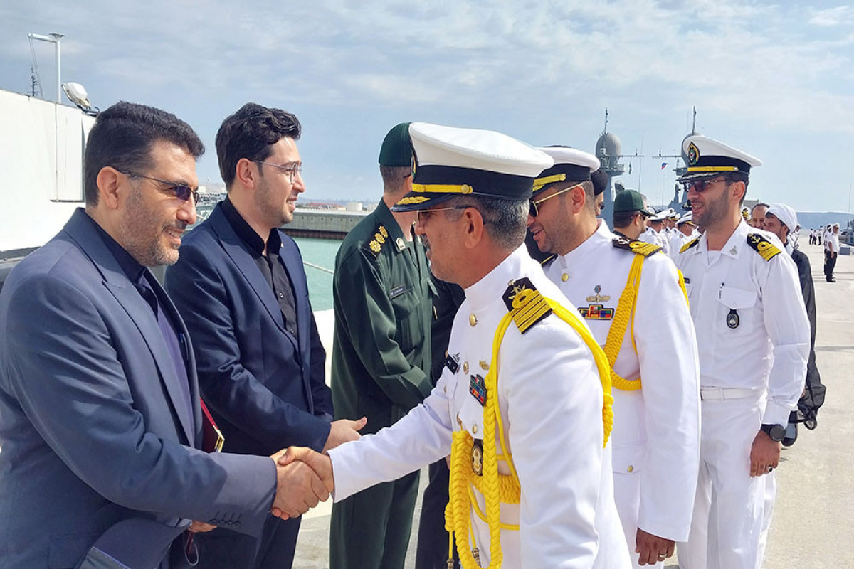 Iranian warships arrived in Baku