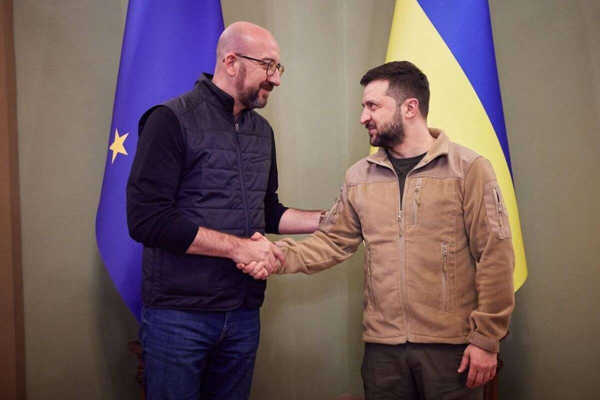 Şarl Mişel və Volodimir Zelenski