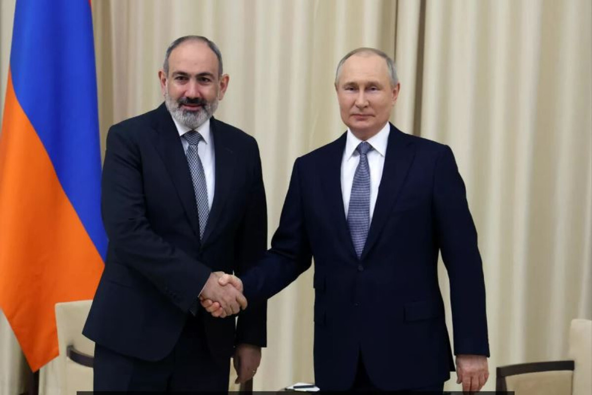 Nikol Pashinyan, Armenian Prime Minister and Vladimir Putin, Russian President