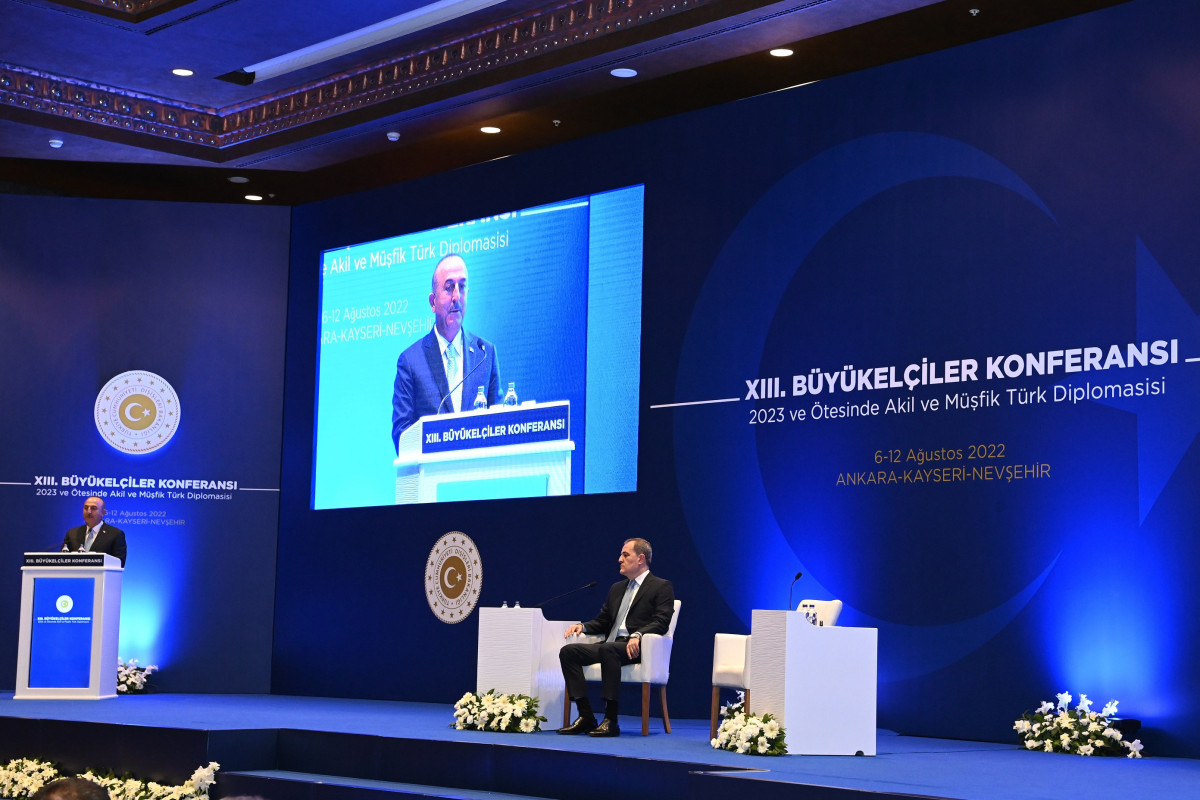 Выступление Джейхуна Байрамова на 13-й конференции послов в Анкаре