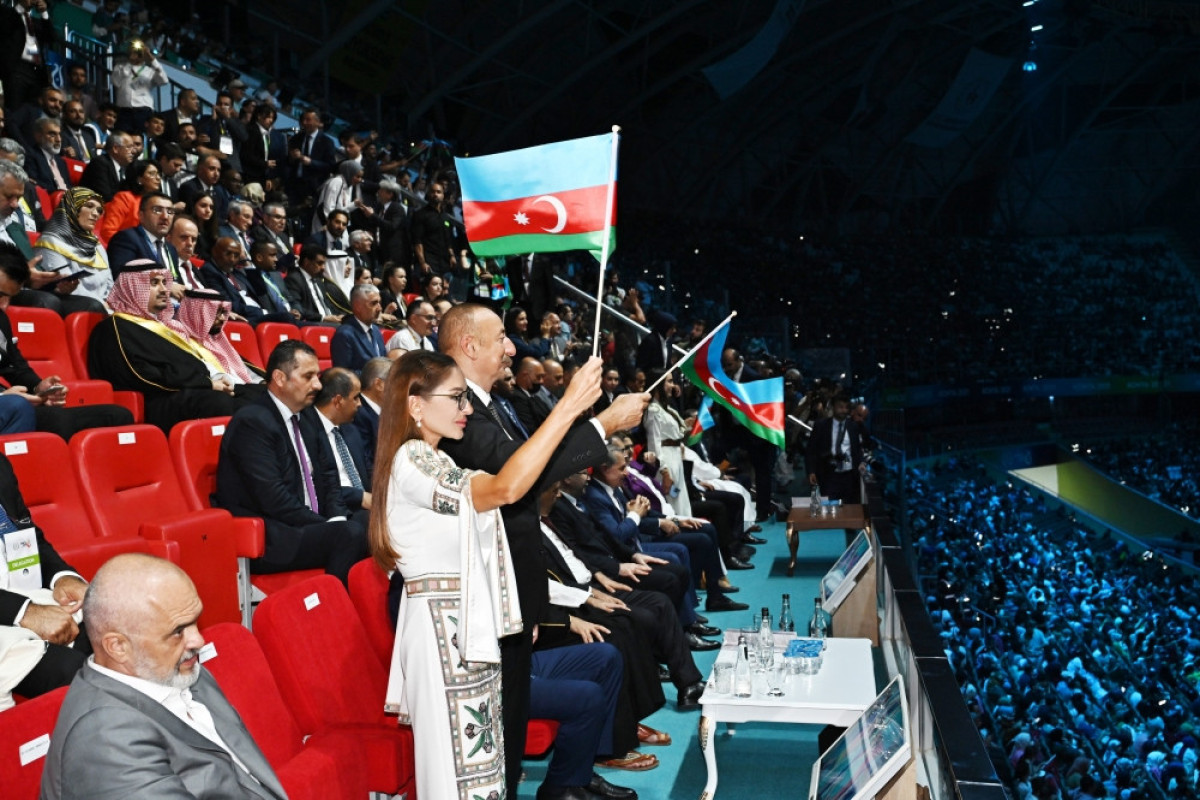 President Ilham Aliyev, First Lady Mehriban Aliyeva attending opening ceremony of 5th Islamic Solidarity Games in Konya-UPDATED 