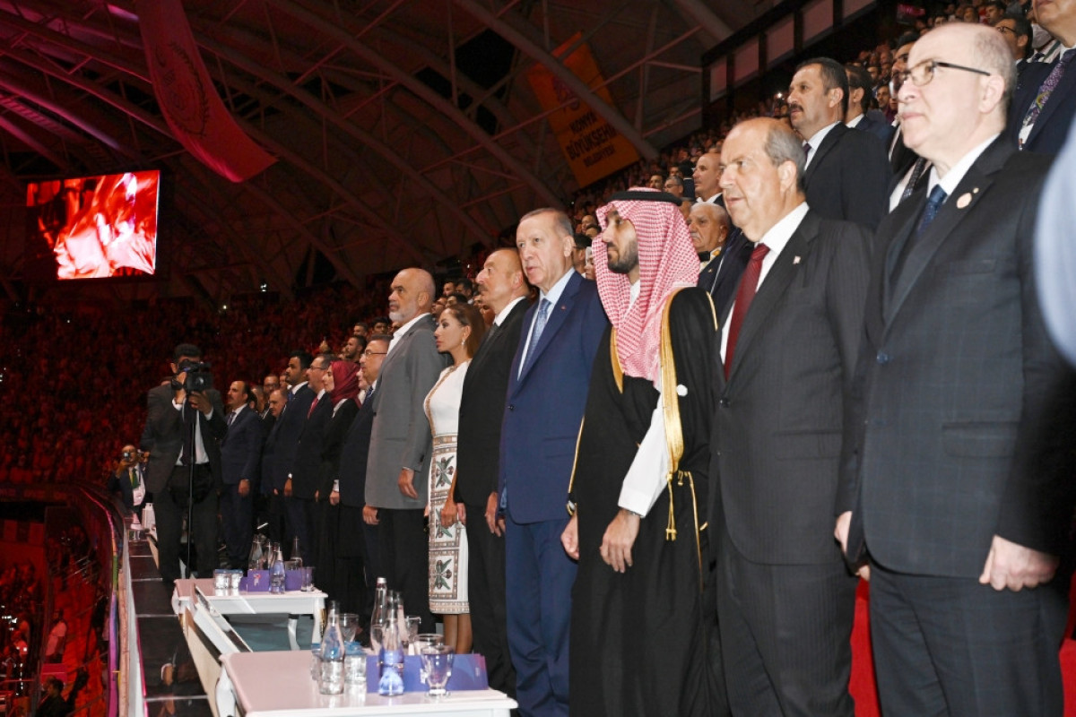 President Ilham Aliyev, First Lady Mehriban Aliyeva attending opening ceremony of 5th Islamic Solidarity Games in Konya-UPDATED 
