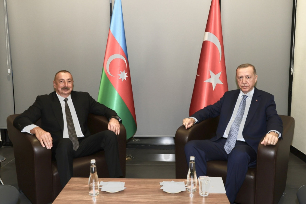 President of the Republic of Azerbaijan Ilham Aliyev and President of the Republic of Turkiye Recep Tayyip Erdogan
