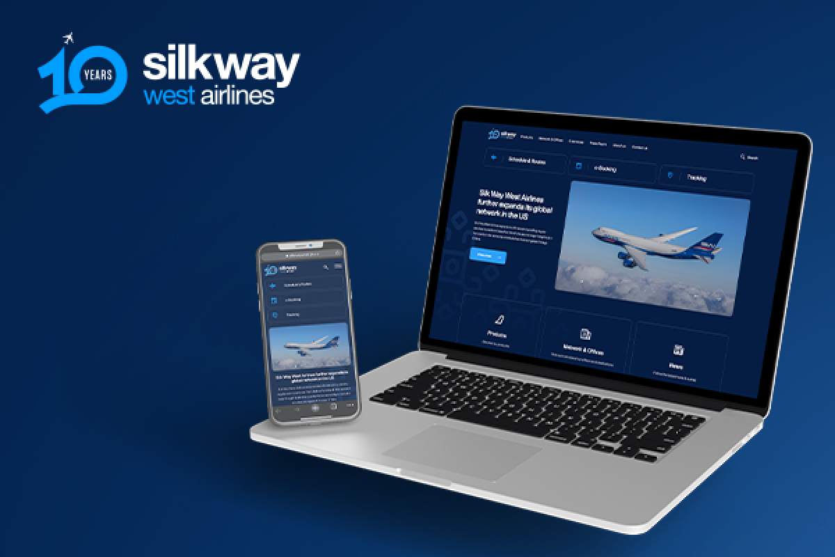 Silk Way West Airlines запускает инновационные услуги  на своем новом веб-сайте