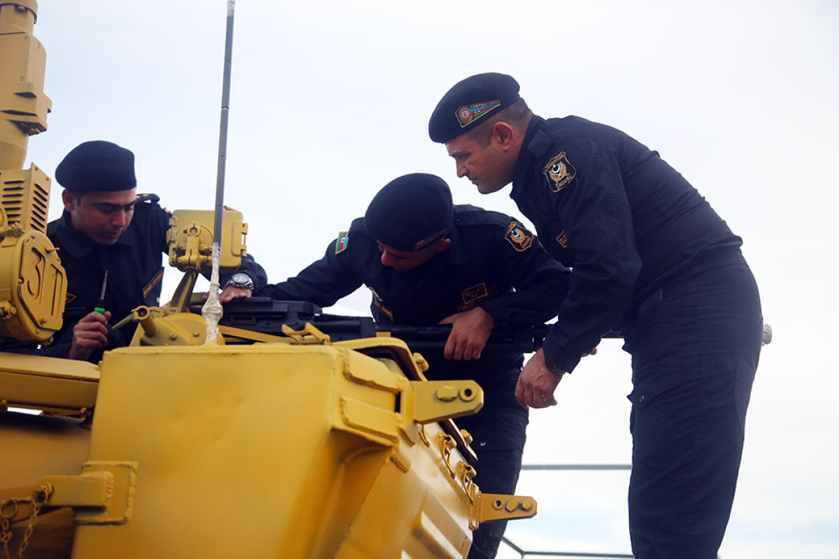 Азербайджанские танкисты продолжают подготовку к конкурсу «Танковый биатлон»-ФОТО 