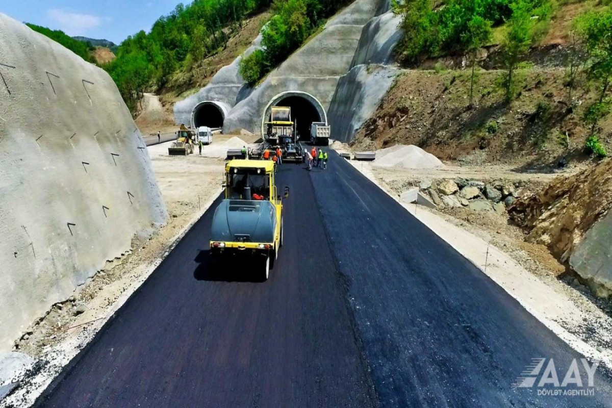 Construction of 3 tunnels is completed on Ahmedbeyli-Fuzuli-Shusha highway-PHOTO 