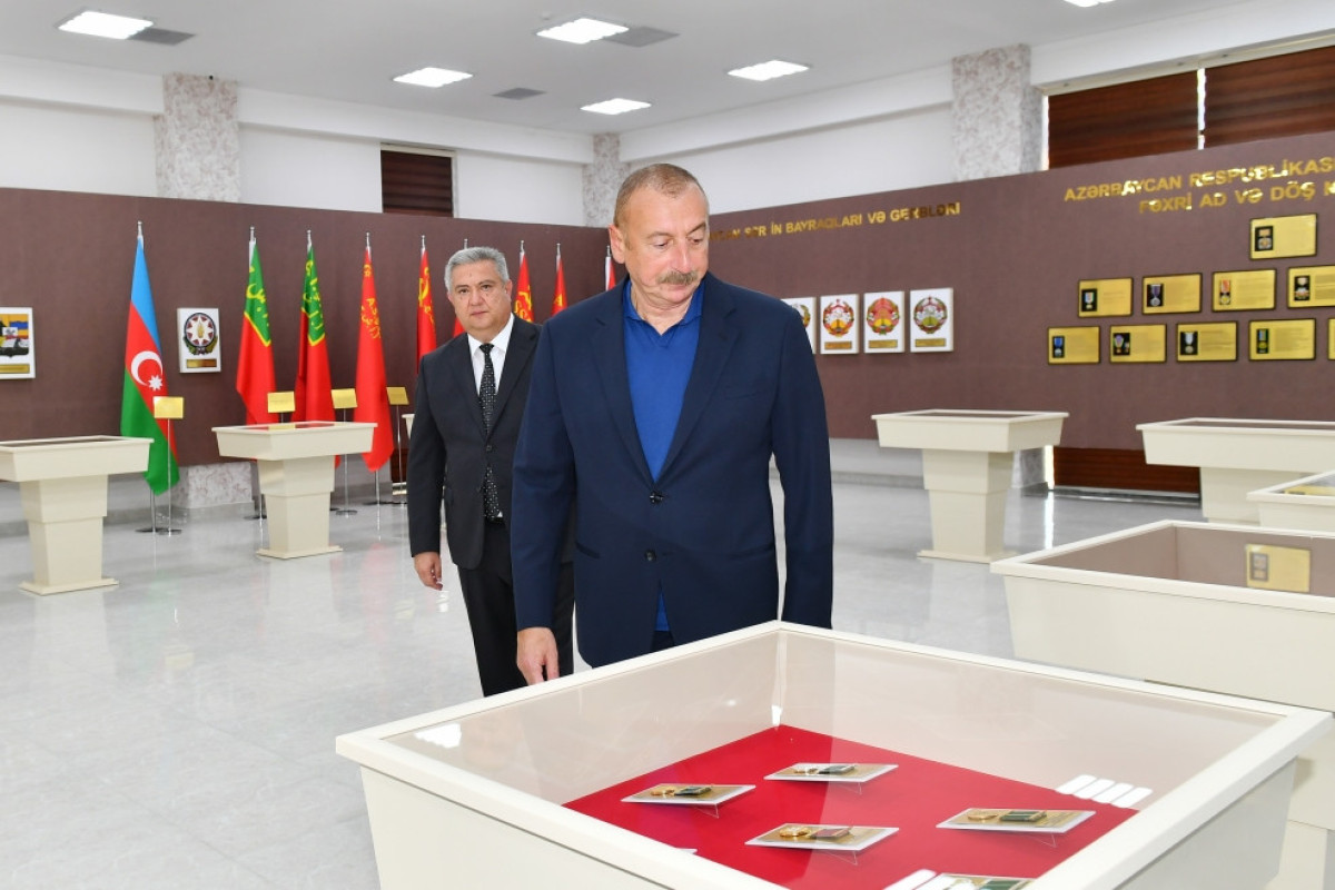 President Ilham Aliyev attended opening of Young Artists Center and Museum of State Symbols in Aghsu