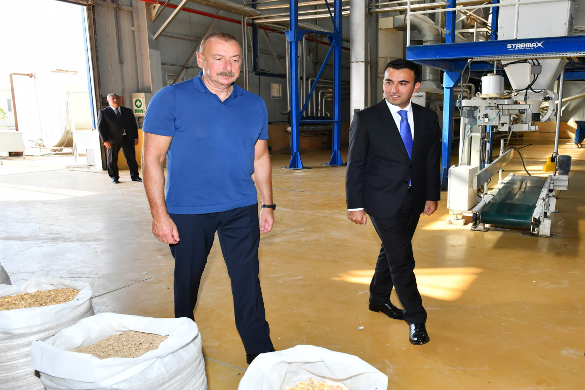 Prezident İlham Əliyev “Ağsu Aqropark”ın fəaliyyəti ilə tanış olub - YENİLƏNİB 
