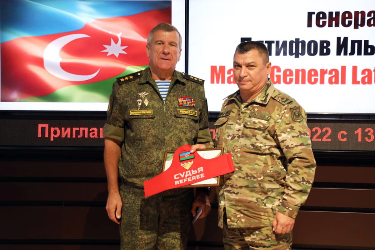 “Tank biatlonu” müsabiqəsinin hakimlərinə sertifikatlar təqdim edilib - FOTO 