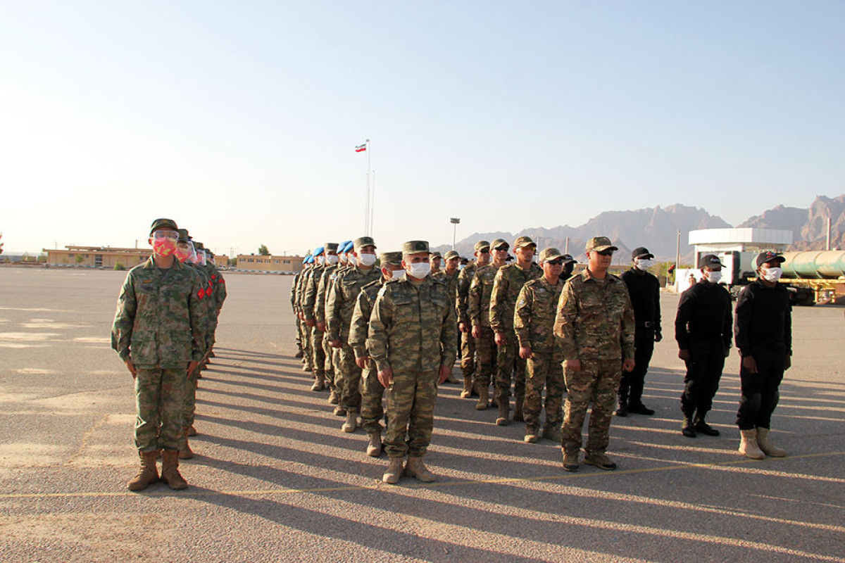 Azerbaijani servicemen are on a visit to Iran