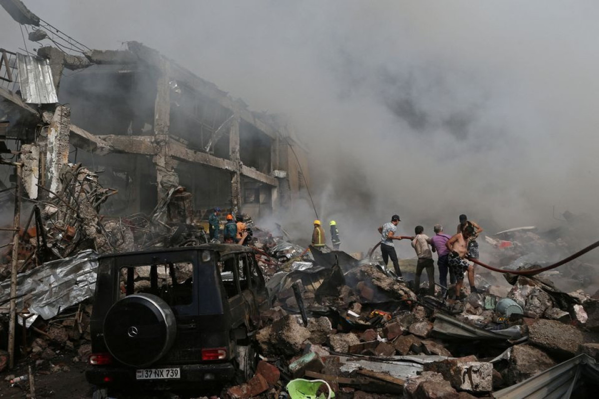 Armenian fireworks warehouse blast death toll rises to 15-<span class="red_color">PHOTO-<span class="red_color">VIDEO