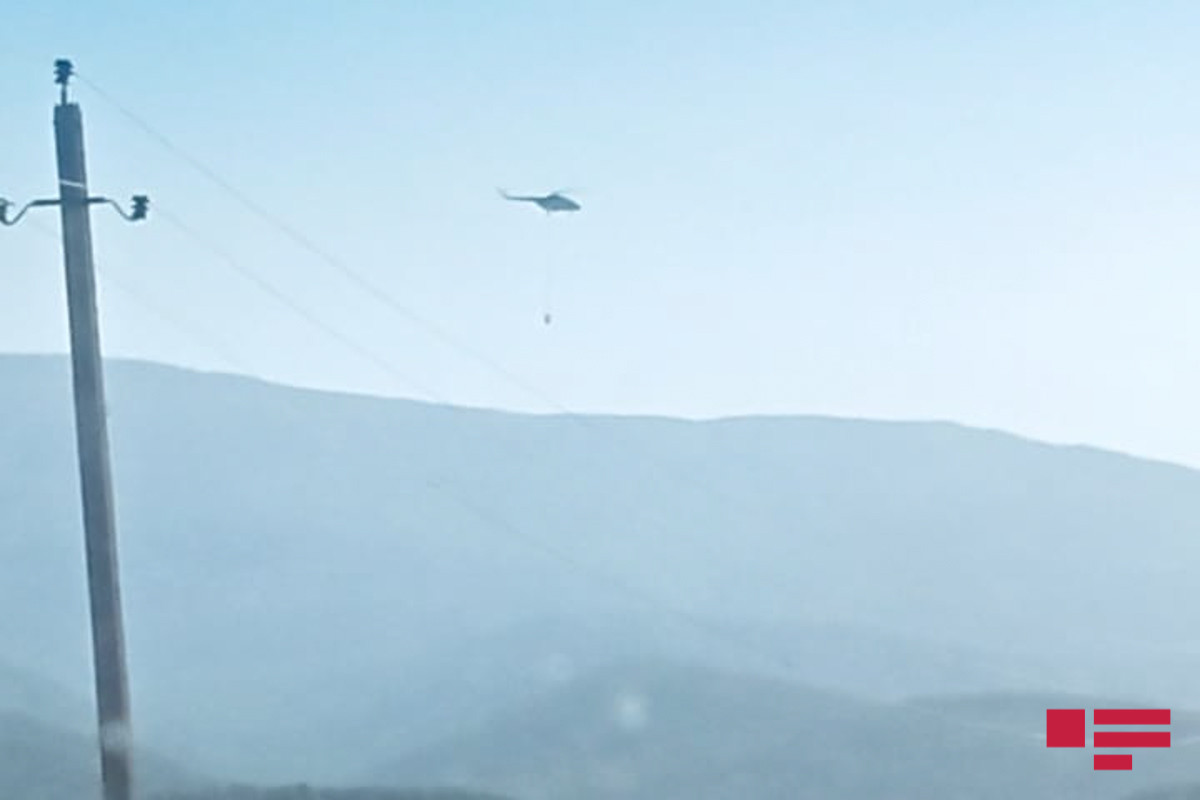 К тушению пожара в лесу вблизи «Галаалты» привлечен вертолет