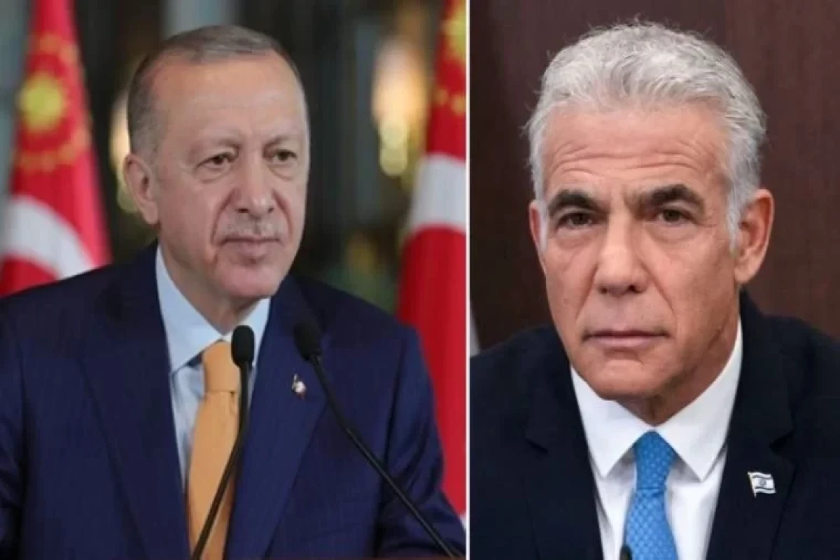 Turkish President Recep Tayyip Erdogan and Israeli Prime Minister Yair Lapid