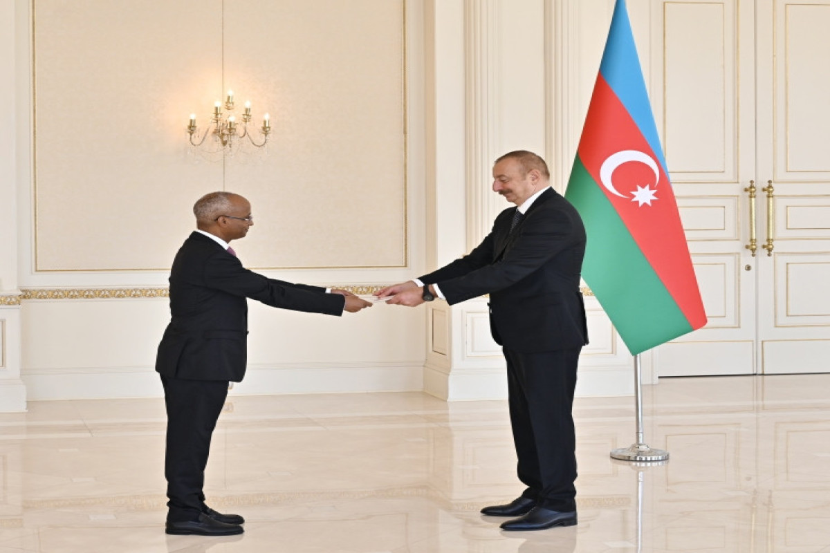 President Ilham Aliyev received credentials of the newly appointed ambassador of Ethiopia