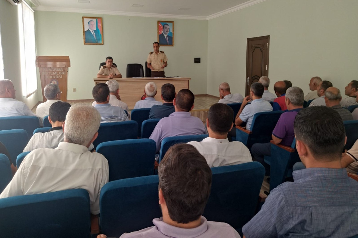 Fövqəladə hallarda davranış qaydaları ilə bağlı maarifləndirmə tədbirləri keçirilib - FOTO 
