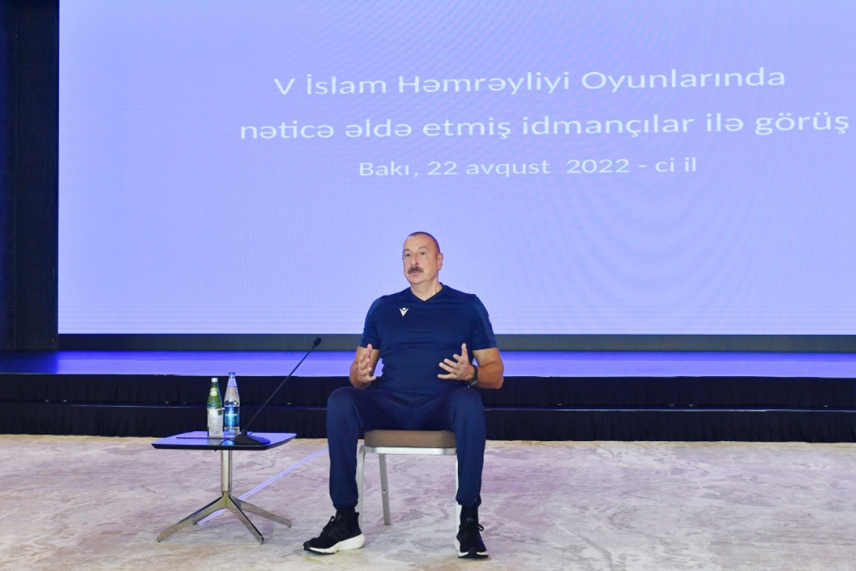 Azərbaycan Prezidenti: "Nəinki bütün müsəlman aləmi, bütün dünya idmançılarımızın gücünü gördü"
