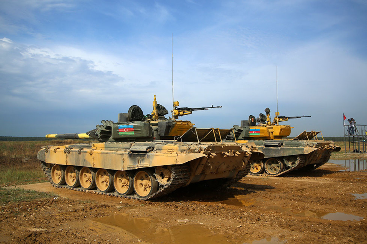 Tankçılarımız Moskvada keçirilən müsabiqədə yoxlama atışları icra ediblər - FOTO 