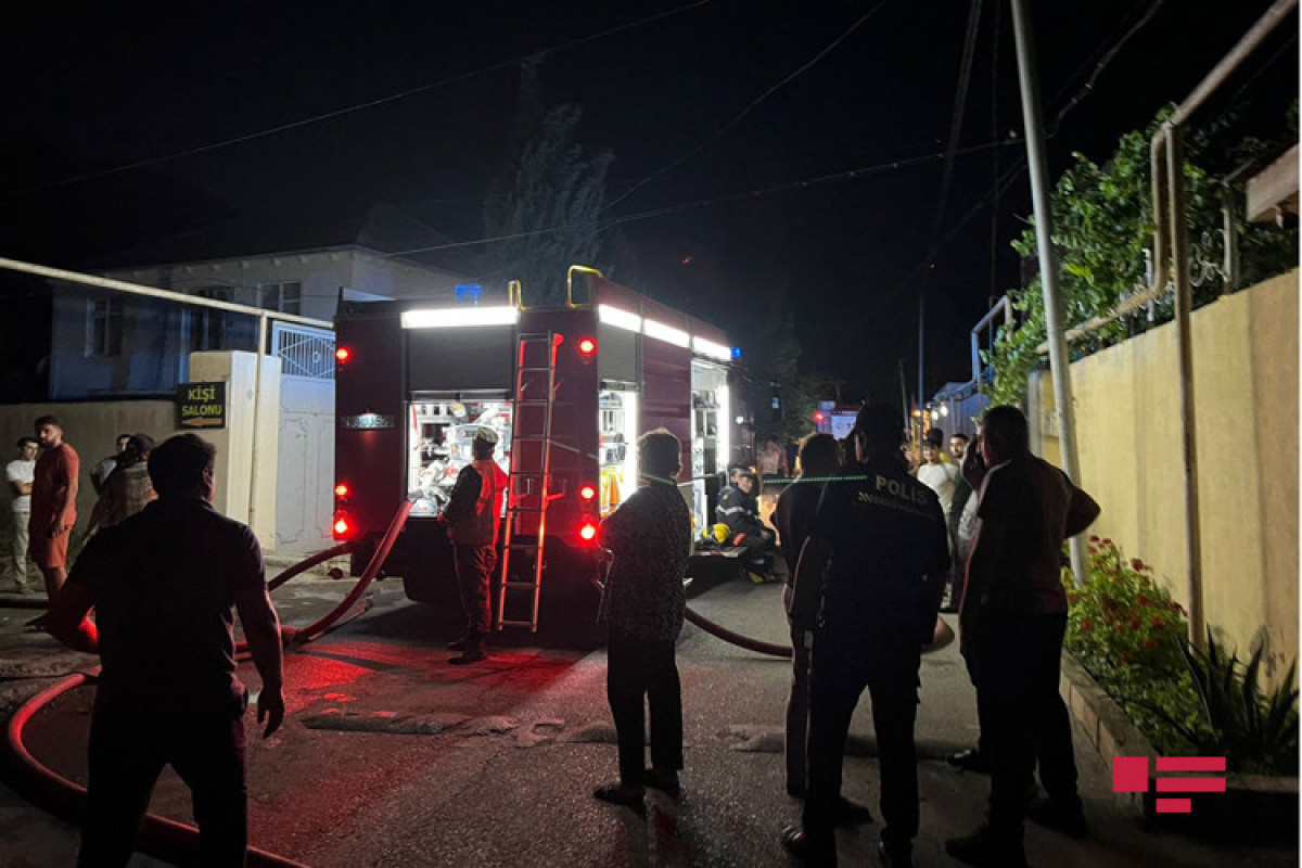Bakıda yataqxanada yanğın  baş verib  - FOTO 