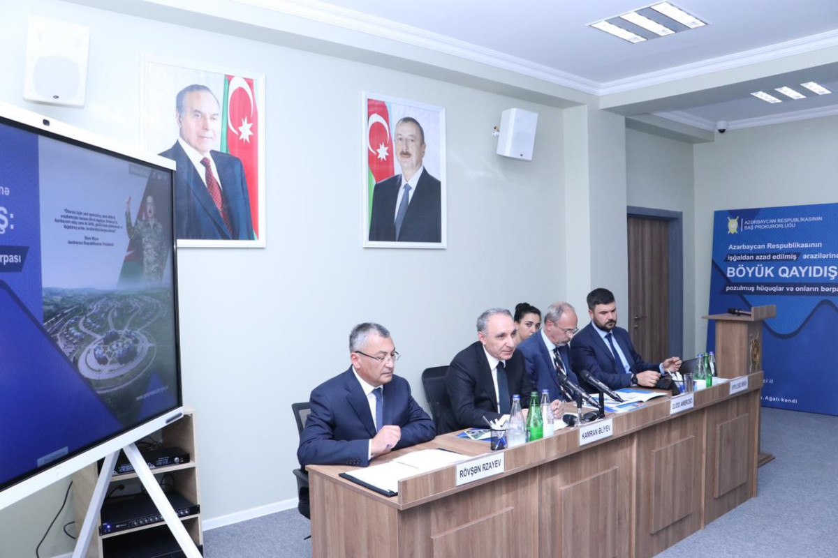 Baş Prokurorluq Ağalıda konfrans keçirib - FOTO 