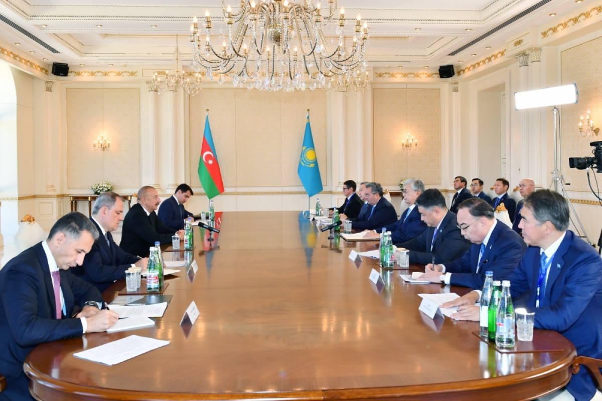 Kazakh President: "Kazakhstan and Azerbaijan are effectively interacting with each other in the key international arenas"