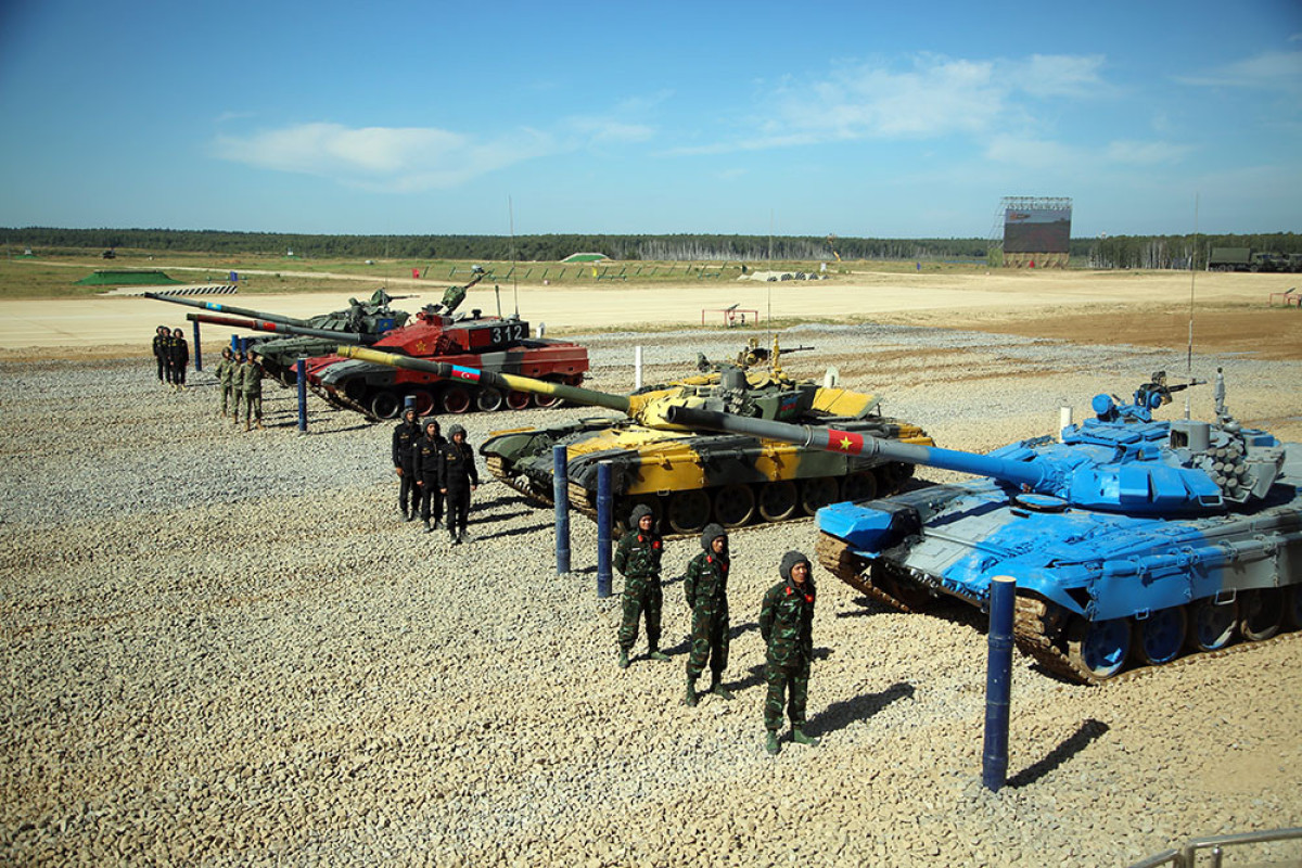 “Tank biatlonu” müsabiqəsinin yarımfinal mərhələsi keçirilib - FOTO 