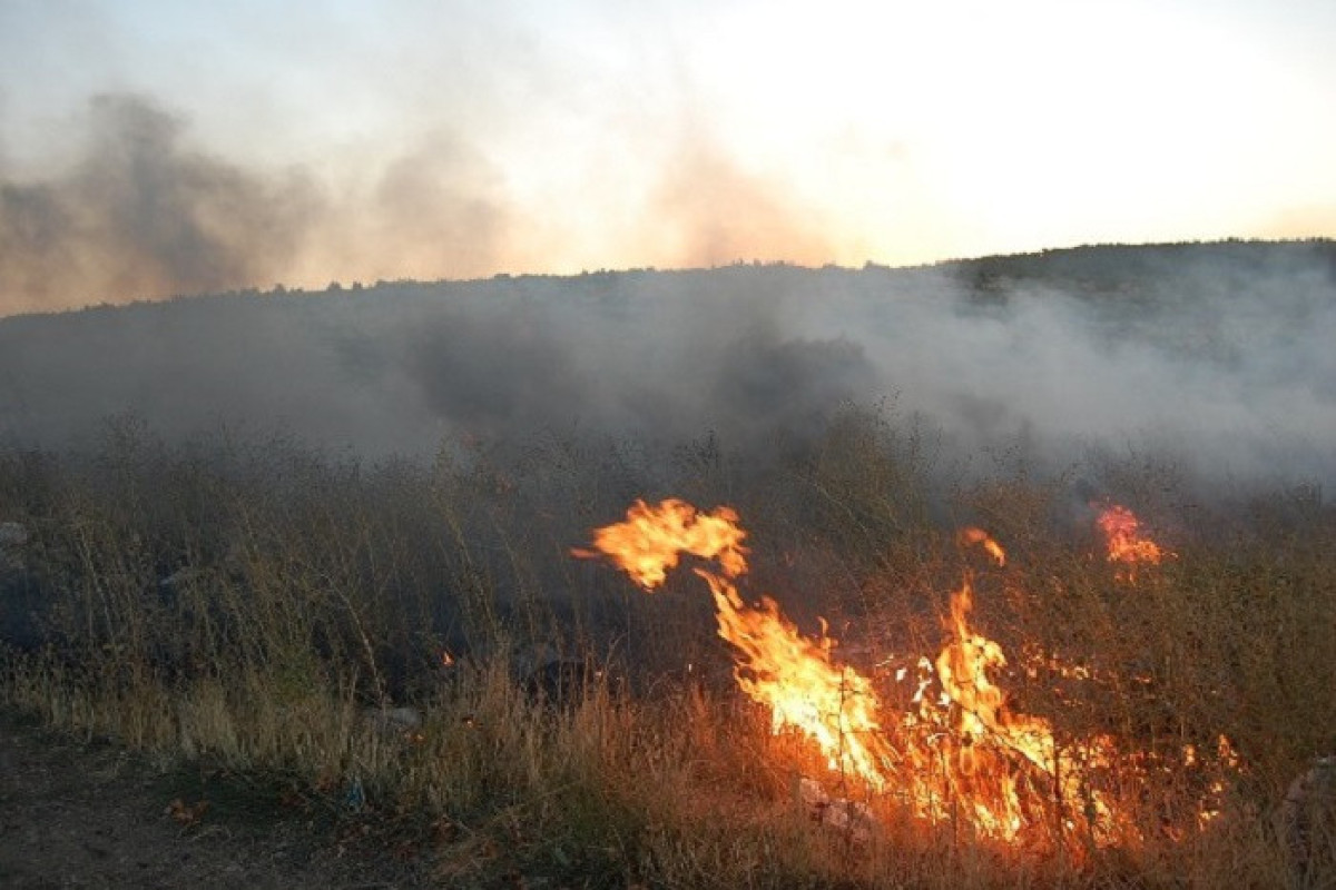Azerbaijani MES involves two helicopters in extinguishing fire in mountainous area in Masalli
