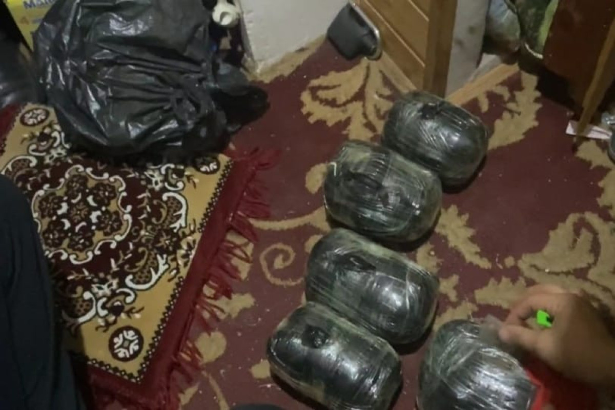 Astara sakinindən 13 kq narkotik götürülüb - FOTO 