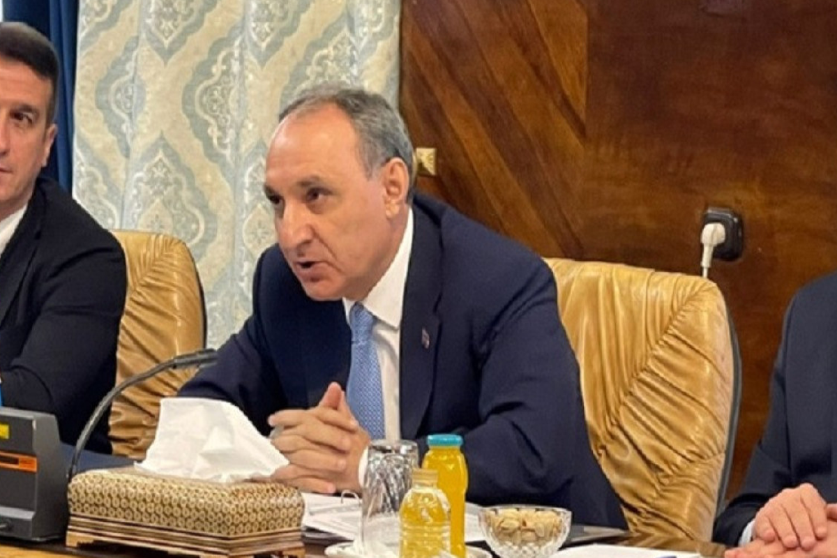 Kamran Əliyev iranlı həmkarı ilə Ermənistanın Araz çayını çirkləndirməsini müzakirə edib