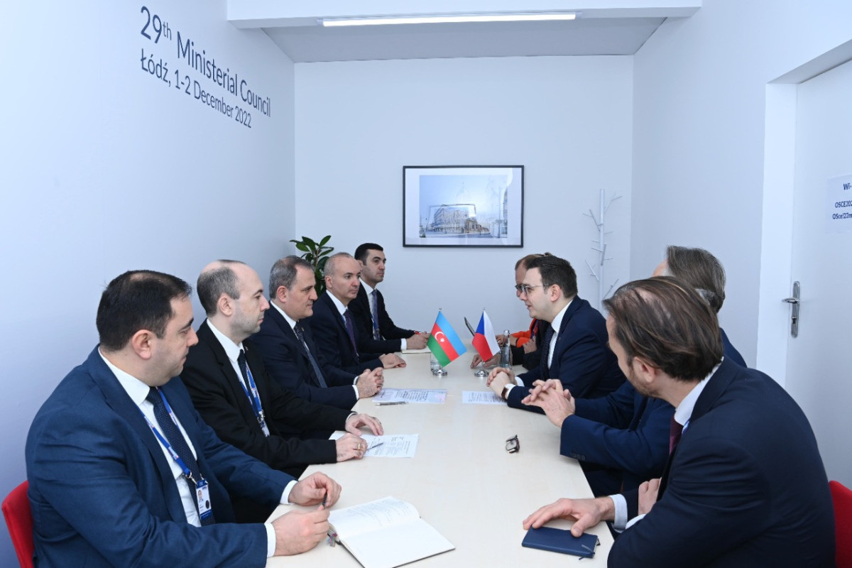 Джейхун Байрамов встретился с министром иностранных дел Чехии